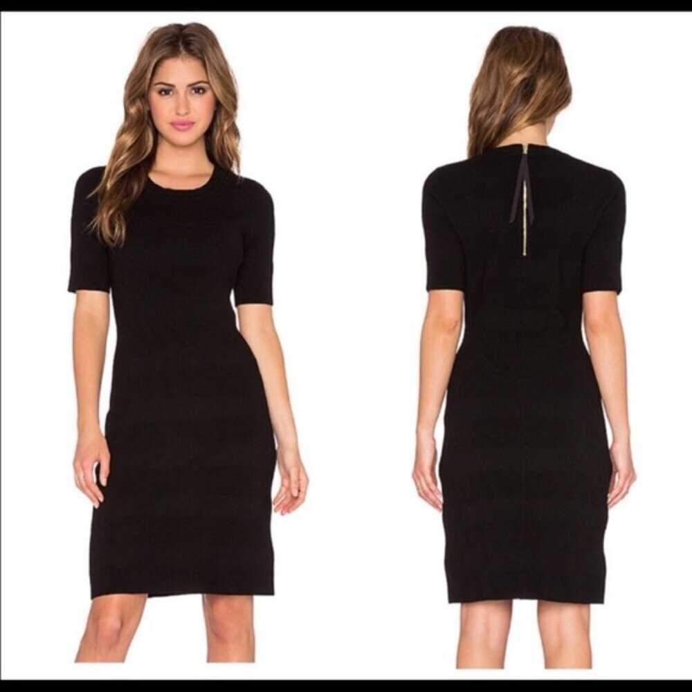 Kate Spade New York textured stripe sheath dress in Black Size - Medium